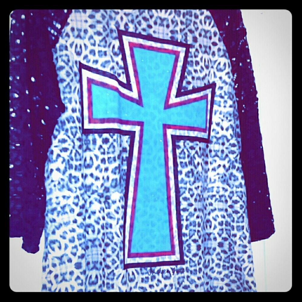 Cheetah print Cross Babydoll Top